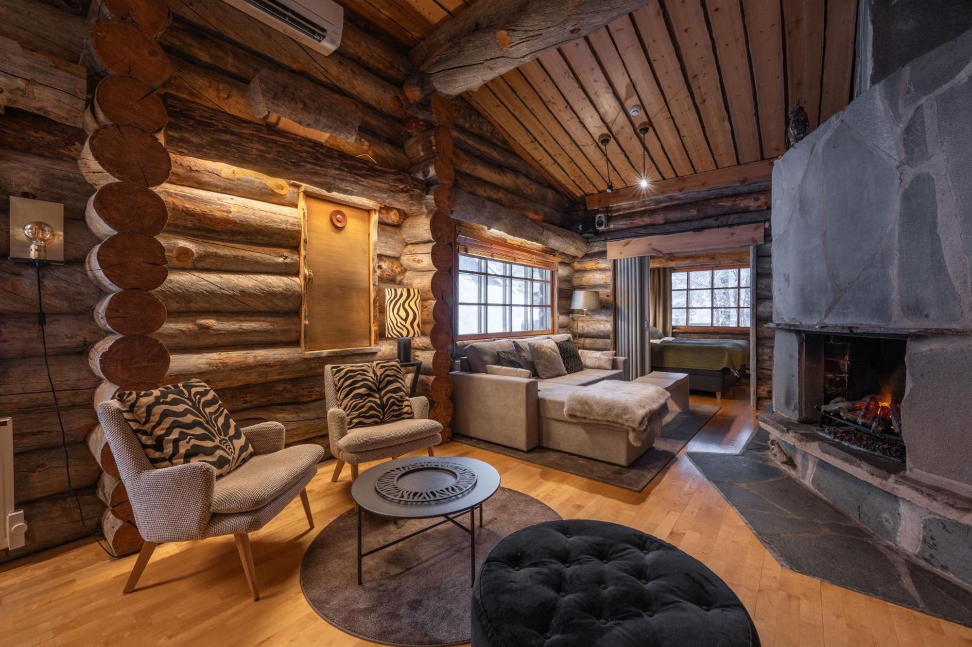 Kuukkeli Log Houses Teerenpesae - Premium Suite A48 萨利色尔卡 外观 照片