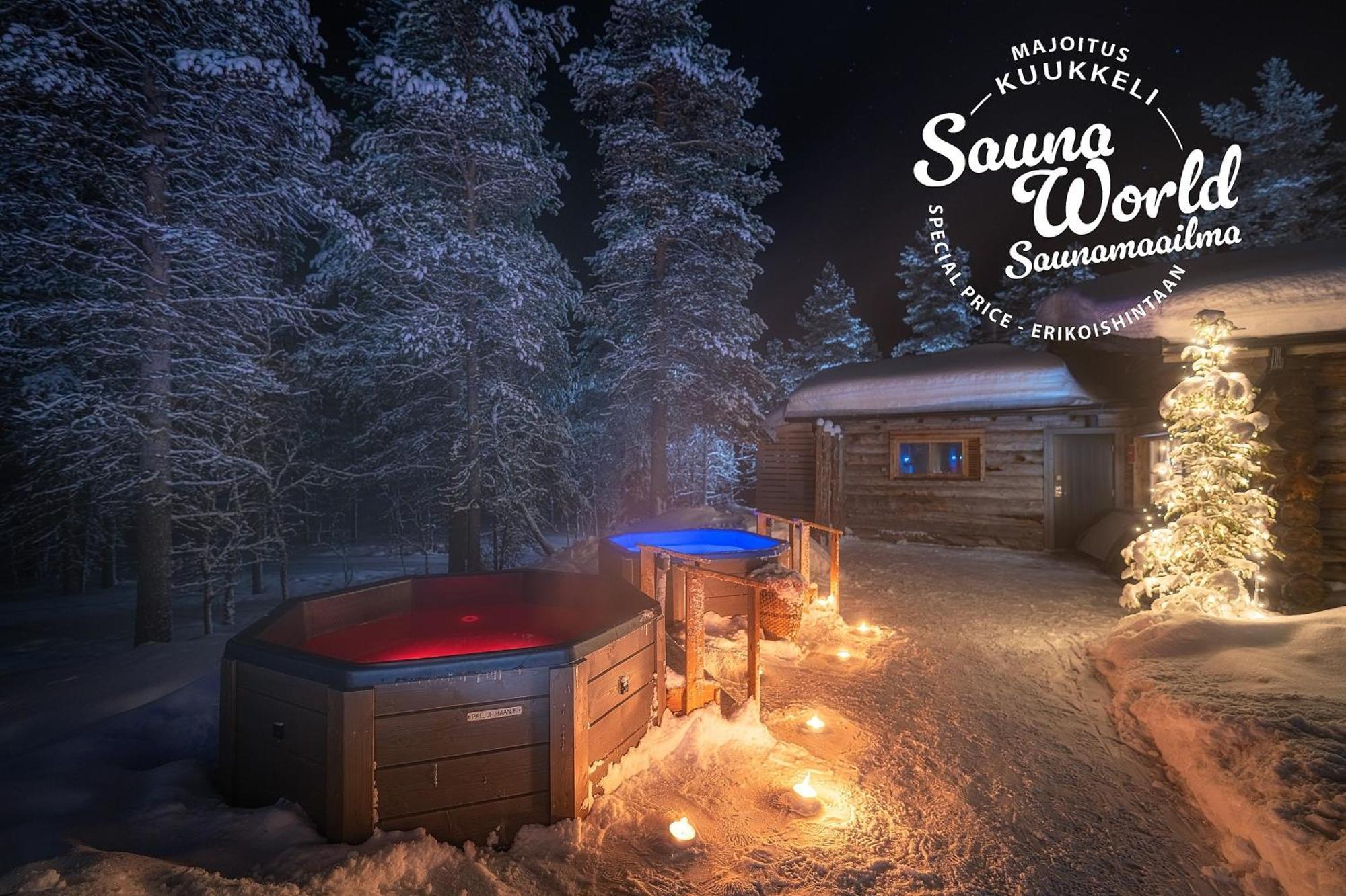 Kuukkeli Log Houses Teerenpesae - Premium Suite A48 萨利色尔卡 外观 照片