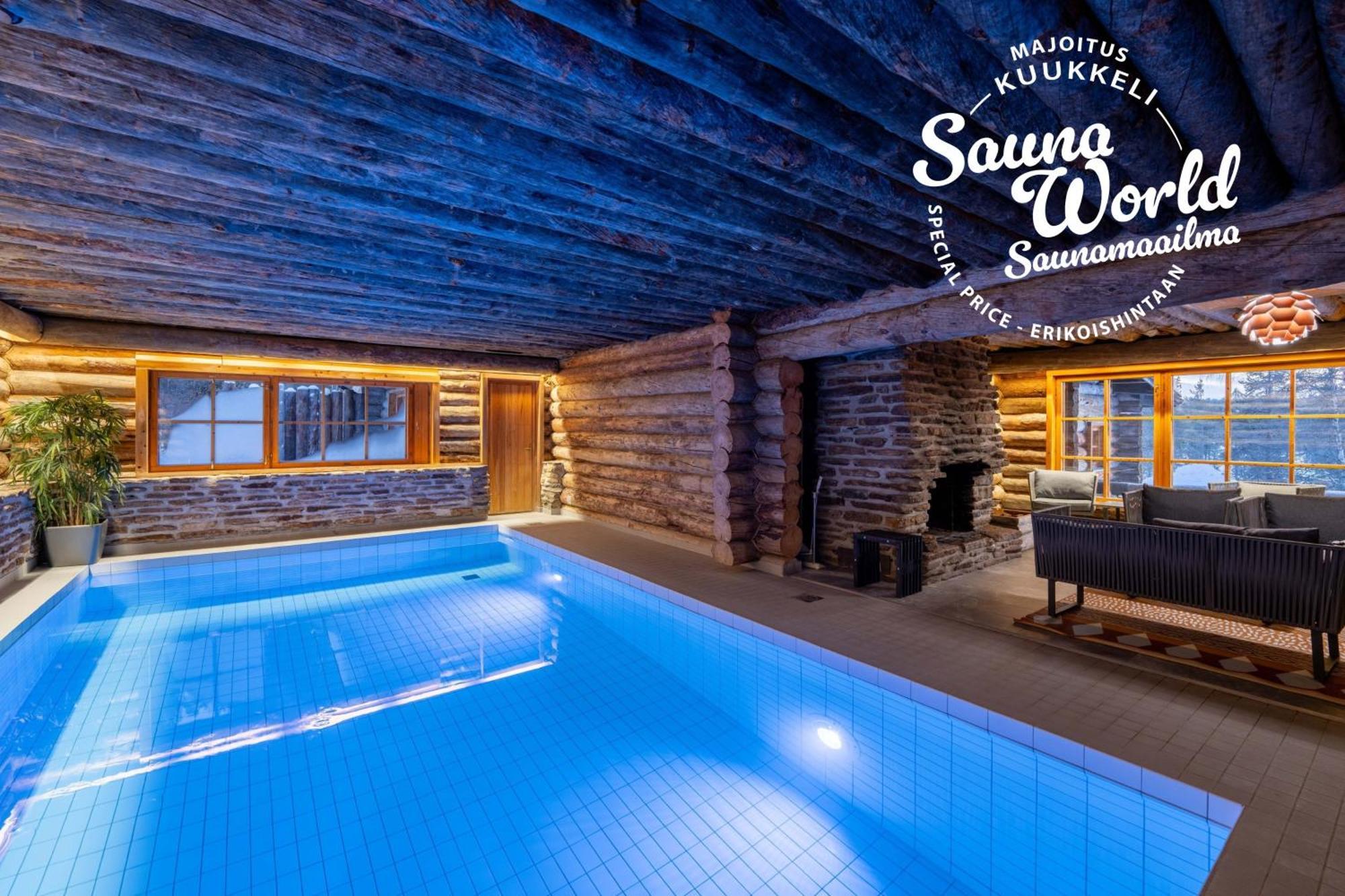 Kuukkeli Log Houses Teerenpesae - Premium Suite A48 萨利色尔卡 外观 照片