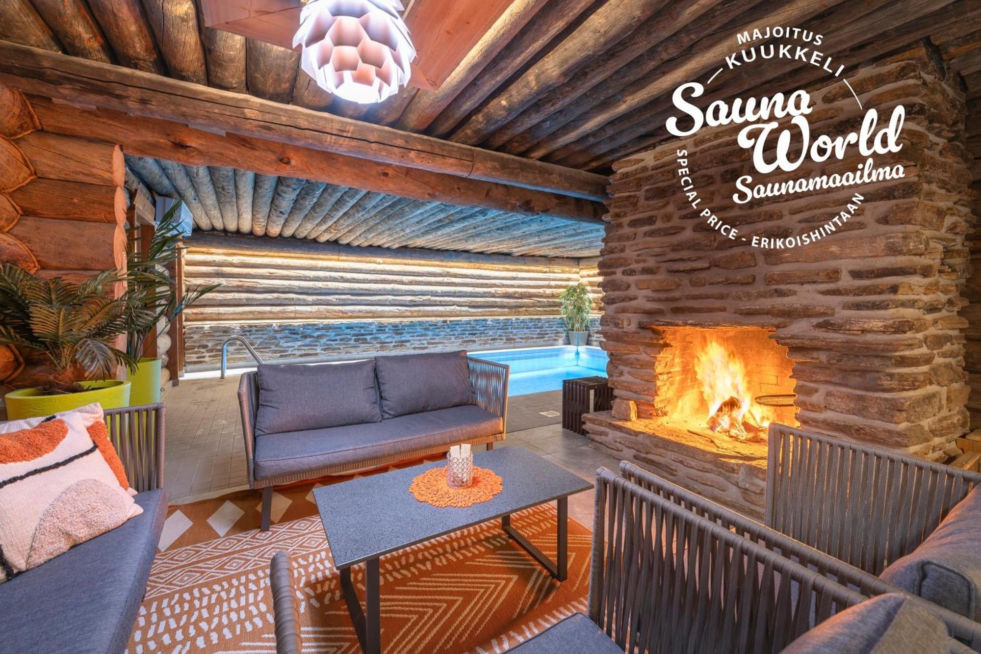 Kuukkeli Log Houses Teerenpesae - Premium Suite A48 萨利色尔卡 外观 照片